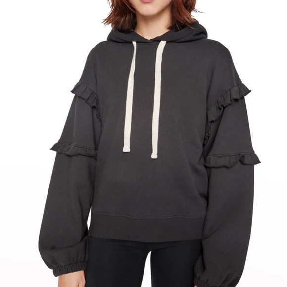 Rebecca Minkoff Evelyn Ruffle-Trim Hoodie - Picture 2 of 16